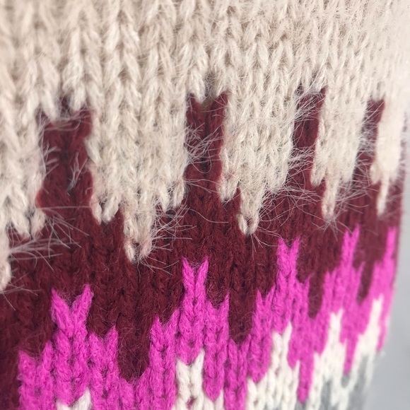 Light Pink NWT Angora-like sweater Flared sleeves - Picture 5 of 7